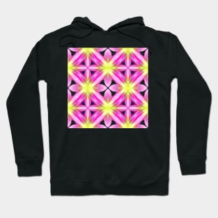 Pink Yellow Dahlia Pattern Pattern Number 2 Hoodie